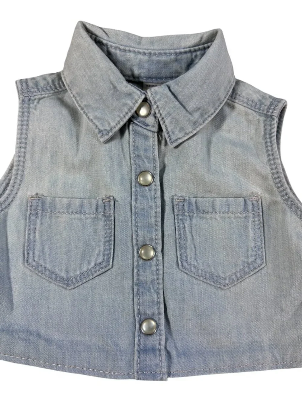 OshKosh Infant Baby Girl Denim & White Tulle Dress (NWT)- Size 9M